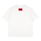 Áo thun trắng form boxy NULLED Crackle Emblem Tee | N-T394-N-T00-T