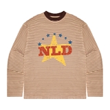 Áo tay dài kẻ sọc nâu NULLED Star Striped Longsleeve N-T3113-HC-T17-N