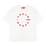 Áo thun trắng vòng sao NULLED Star Circle Tee N-T3115-N-T00-T