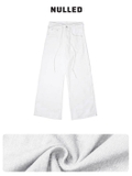 Quần jean denim phối dây basic local brand NULLED N-Q11
