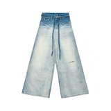 Quần jean denim phối dây local brand NULLED N-Q13