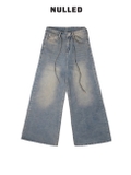 Quần jean wash màu ống rộng local brand NULLED N-Q3