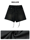 Quần jean short wash ống rộng local brand NULLED N-QS2