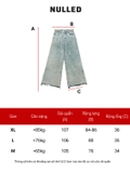Quần jean nữ ống rộng phối dây local brand NULLED N-Q4