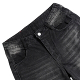 Quần jeans suông bí chít den wash mèo NULLED N-Q46-D