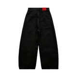 Quần baggy jeans suông ống bí đen NULLED N-Q50-D
