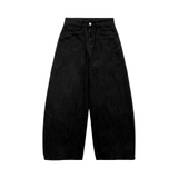 Quần baggy jeans suông ống bí đen NULLED N-Q50-D