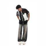 Áo sơ mi tay ngắn họa tiết Glitch Shirt N-S2