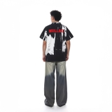 Áo sơ mi tay ngắn họa tiết Glitch Shirt N-S2