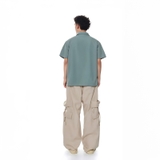 Áo sơ mi xám nam nữ Regular Shirt N-S34