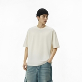 Áo phông màu kem NULLED Basic Tee N-T00-K