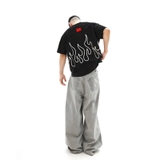 Áo thun đen local brand Burn Tee N-T10
