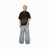 Áo thun đen local brand Burn Tee N-T10