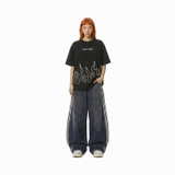 Áo thun đen local brand Burn Tee N-T10