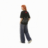 Áo thun đen local brand Burn Tee N-T10