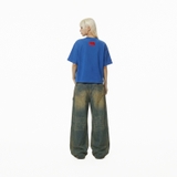 Áo thun in hình màu xanh conban form boxy NULLED Y2K Grunge Tee N-T333-N-T00-CB