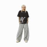 Áo thun in hình màu đen form boxy NULLED Y2K Grunge Tee N-T333-N-T00-D