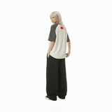 Áo thun raglan in hình màu trắng xám NULLED Campus League Tee N-T311-07-TX