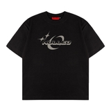 Áo thun đen in  NULLED Lunar Sparkle Tee N-T3129-N-T00-D