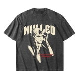 Áo thun NULLED in hình Mask Girl Tee form boxy năng động streetwear N-T324-01-D