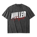 Áo thun wash in hình NULLED PROJECT phong cách streetwear N-T327-HC-T13-D