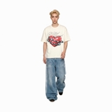 Áo thun NULLED Chrome Heart Tee phong cách retro N-T331-N-T00-K