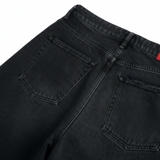 Quần suông jeans unisex màu đen NULLED N-Q17