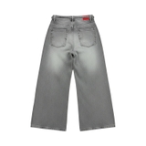 Quần suông jeans unisex xám khói NULLED N-Q18
