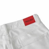 Quần suông jeans unisex màu trắng NULLED N-Q19