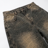 Quần Baggy suông bí wash gãy nâu NULLED N-Q41