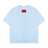 Áo phông nữ basic màu xanh biển NULLED N-T00-XB