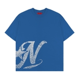 Áo thun in hình màu xanh conban form boxy NULLED Y2K Grunge Tee N-T333-N-T00-CB