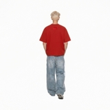 Áo thun in hình màu đỏ form boxy NULLED Y2K Grunge Tee N-T333-N-T00-DO