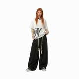 Áo thun in hình màu trắng phối cổ form boxy NULLED Y2K Grunge Tee N-T301-HC-T7-TVD