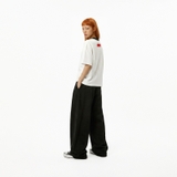 Áo thun in hình màu trắng phối cổ form boxy NULLED Y2K Grunge Tee N-T301-HC-T7-TVD