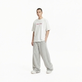 Áo thun in chữ basic form boxy màu trắng NULLED I Don't Ke Tee N-T303-N-T00-T