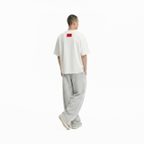 Áo thun in chữ basic form boxy màu trắng NULLED I Don't Ke Tee N-T303-N-T00-T