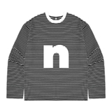 Áo thun tay dài NULLED màu đen in hình basic Signature N Tee N-T305-06-DVD