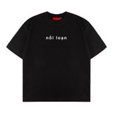 Áo thun in chữ basic màu đen NULLED Nổi Loạn 2.0 N-T342-N-T00-D