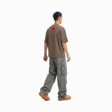 Áo thun in chữ basic màu nâu NULLED Nổi Loạn 2.0 N-T342-N-T00-N