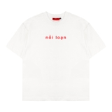 Áo thun in chữ basic màu trắng NULLED Nổi Loạn 2.0 N-T306-N-T00-T