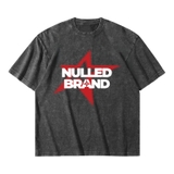 Áo thun wash in hình form boxy màu đen NULLED Null Star Tee N-T307-HC-T13-D