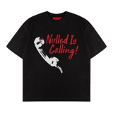 Áo thun in hình retro NULLED màu đen Navy The Call Tee N-T348-N-T00-D
