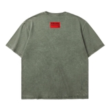 Áo thun nam wash màu xanh rêu NULLED N-T30-XR