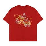 Áo thun NULLED in hình graphic màu đỏ Pretty Dangerous Tee N-T353-N-T00-DO
