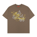 Áo thun NULLED in hình graphic màu nâu Pretty Dangerous Tee N-T353-N-T00-N