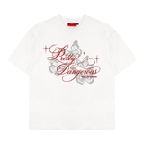 Áo thun NULLED in hình graphic màu trắng Pretty Dangerous Tee N-T312-N-T00-T