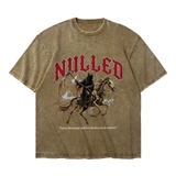 Áo thun NULLED wash boxy màu nâu đậm Broken Meaning Tee N-T313-HC-T13-ND