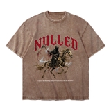 Áo thun NULLED wash boxy màu nâu Broken Meaning Tee N-T313-HC-T13-N