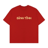 Áo thun NULLED Bình Tĩnh form boxy N-T316-N-T00-DO